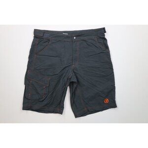 Vintage Nashbar Cycling Mens XL Above Knee Bicycle Cycling Cargo Shorts Gray